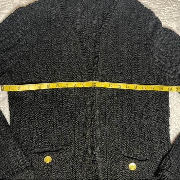 J. Crew Iconic Lady Sweater Jacket Black Size L - Picture 5 of 11